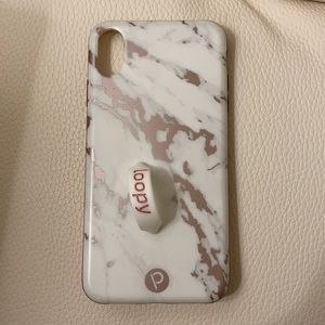 Loopy Case - pink marble - iPhone XS MAX